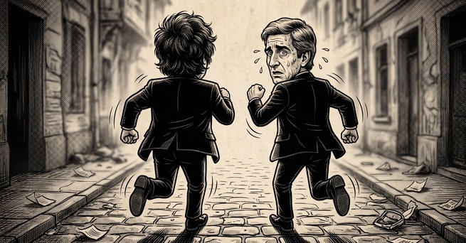 LA MICRO CORRE DE ATR&Aacute;S A LA MACRO