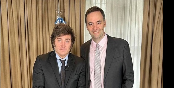 MILEI VISITA C&Oacute;RDOBA Y RESPALDA A MANUEL ADORNI