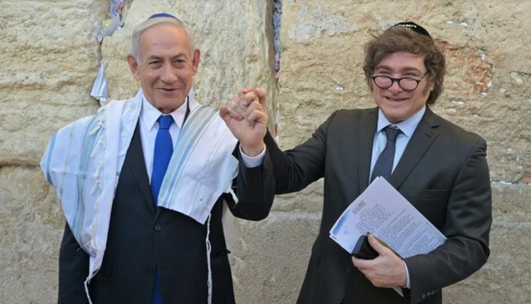MILEI INICIA SU AGENDA EN ISRAEL: VISITA AL MURO DE LOS LAMENTOS Y REUNI&Oacute;N CON NETANYAHU
