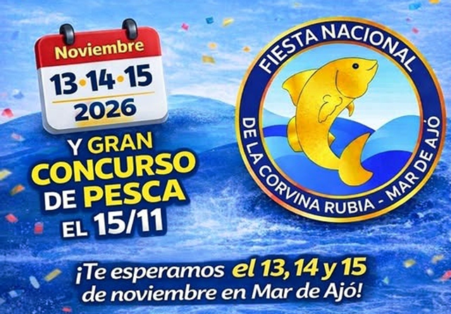 MAR DE AJ&Oacute; ABRE CONVOCATORIAS PARA LA 57&deg; FIESTA NACIONAL DE LA CORVINA RUBIA