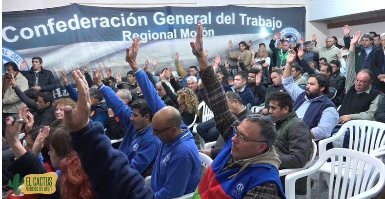 MOVILIZAN LAS REGIONALES: LA CGT Y LAS CTA DEL OESTE MARCHAN POR MOR&Oacute;N CONTRA LAS POL&Iacute;TICAS DE MILEI