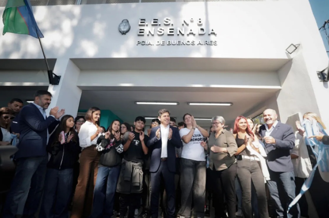 KICILLOF INAUGUR&Oacute; ESCUELA EN ENSENADA CON UNA  INVERSI&Oacute;N DE $3.647 MILLONES