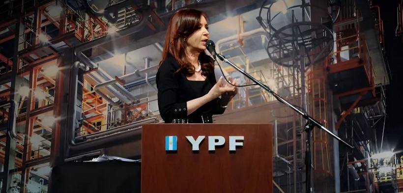 CRISTINA KIRCHNER REIVINDIC&Oacute; YPF TRAS EL FALLO Y HABL&Oacute; DE SUPER&Aacute;VIT ENERG&Eacute;TICO