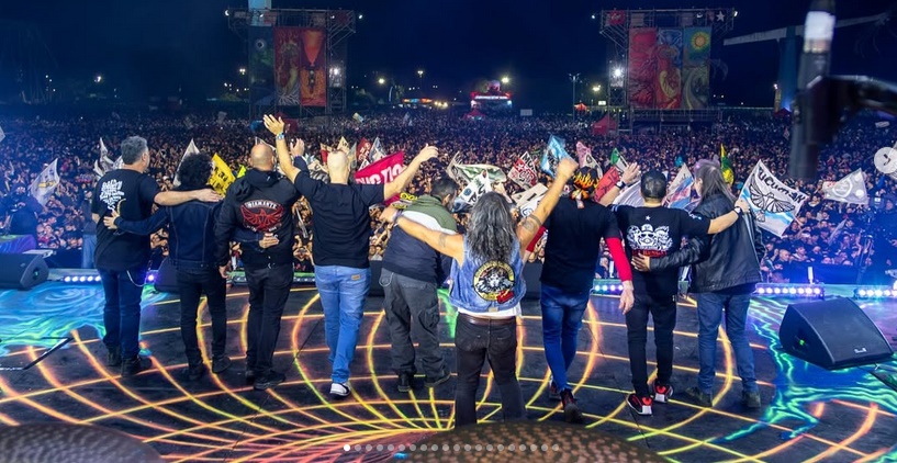 LA RENGA DESAT&Oacute; UNA MAREA DE 40 MIL ALMAS EN PARQUE DE LA CIUDAD