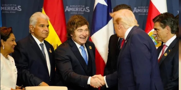 CUMBRE &ldquo;ESCUDO DE LAS AM&Eacute;RICAS&rdquo; :  EL PRESIDENTE MILEI RATIFIC&Oacute; SU ALIANZA CON TRUMP